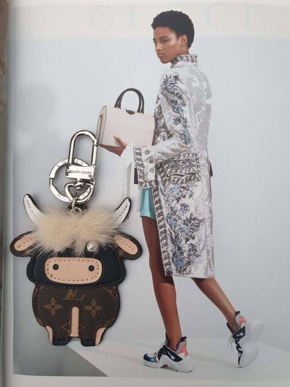 Fashion Bull Cow Key Chain Keyring Unisex Handbag Backpack Charm Accessory Gift